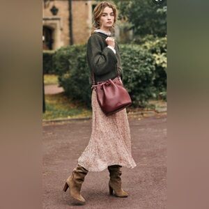 Sezane Maria Skirt in Blooming print size 40 (US 8)